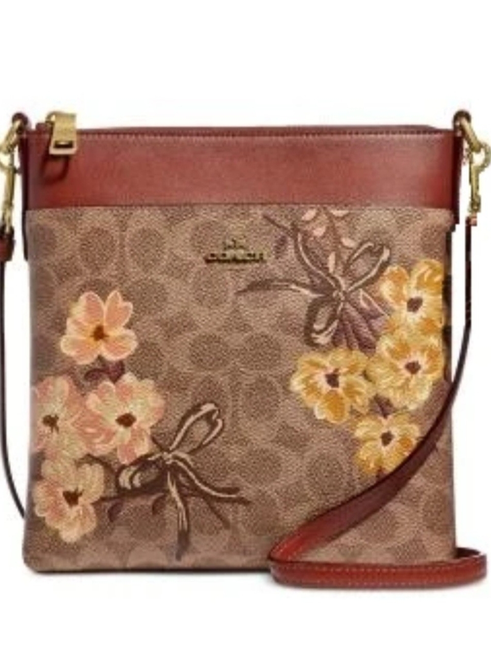 Coach Prairie Coated Canvas Signature Kitt Crossbody